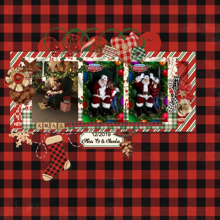 Miss E & Santa