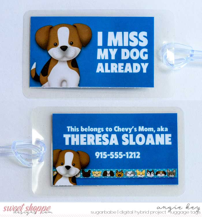 Miss My Dog Luggage Tag