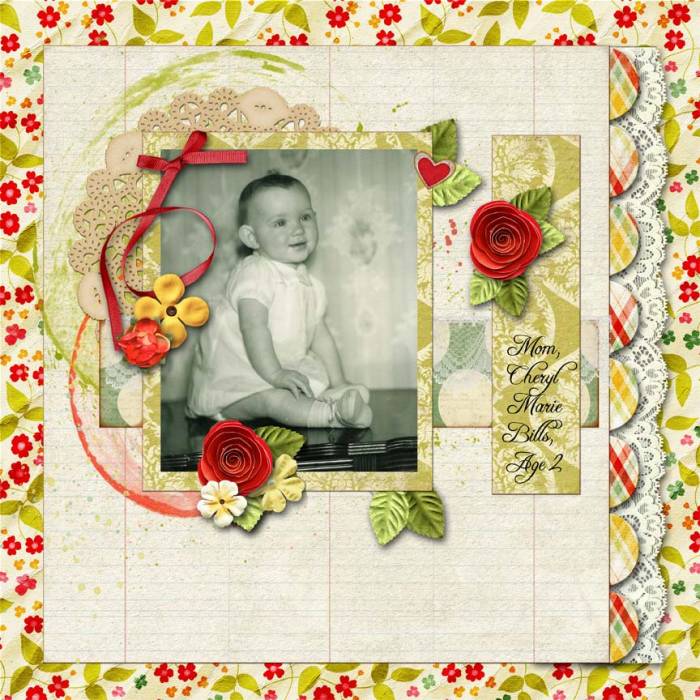 Mom, age 2