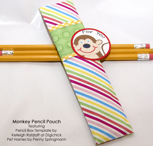 Monkey Pencil Pouch