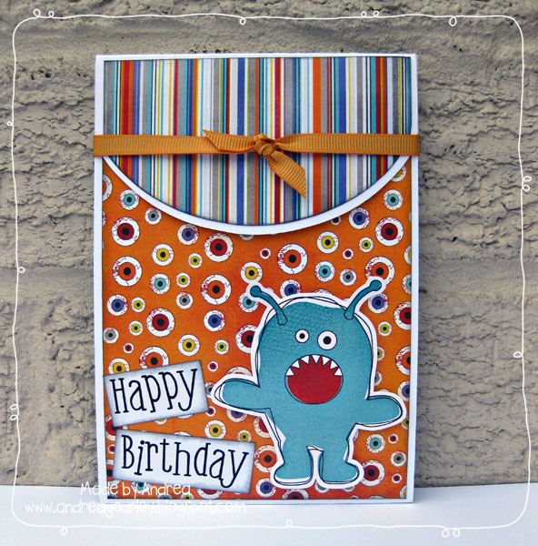 Monster Birthday Card