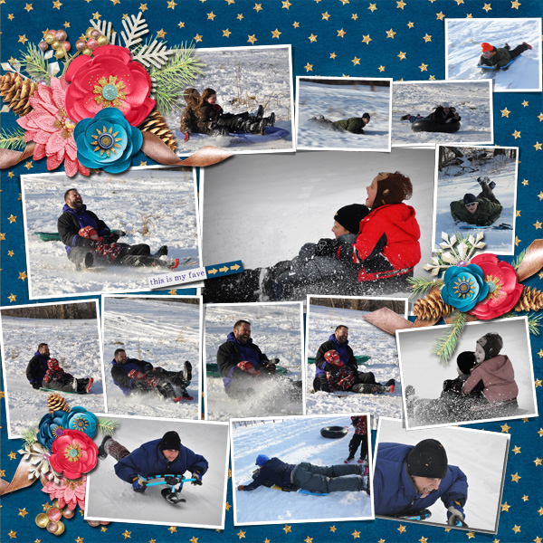 More sledding fun