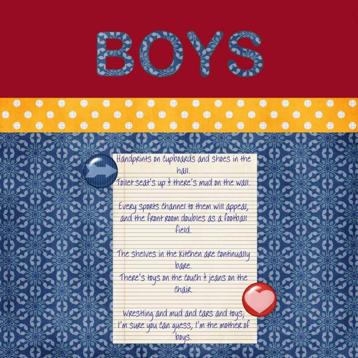Mother of boys