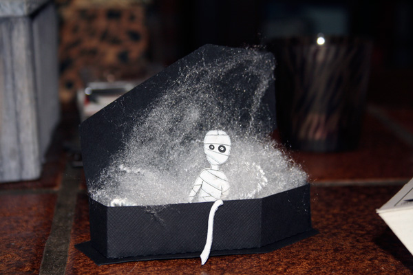 Mummy in coffin