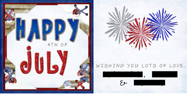 my 4th of July card