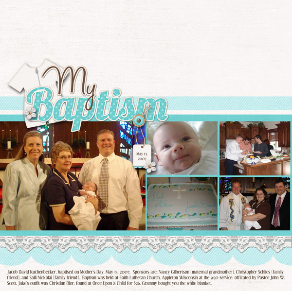 My baptism, left page