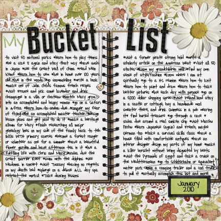 My Bucket List