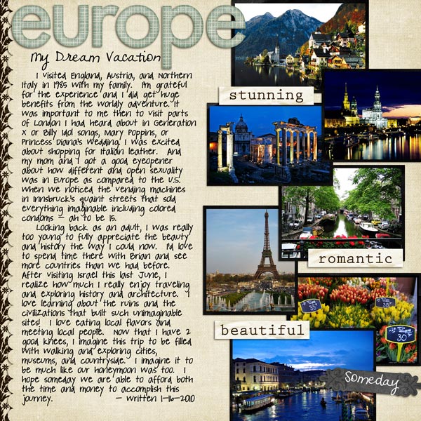 My Dream Vacation