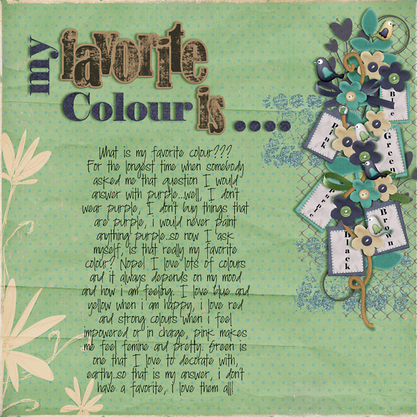 My favorite colour