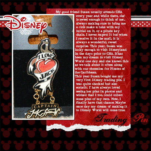 (My First) Disney Trading Pin