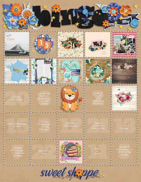 My May bingo card