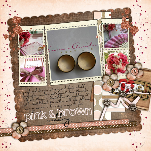 My Pink and Brown Wedding