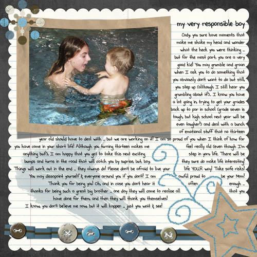 my responsible boy