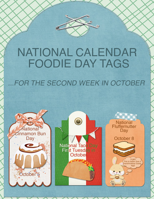 National Calendar Foodie Day Tags