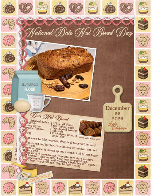 National Date Nut Bread Day