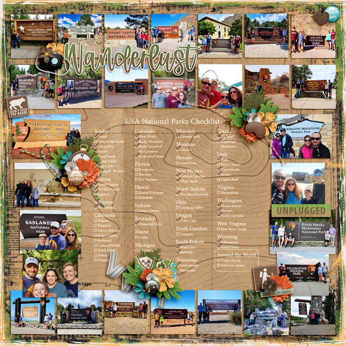 National Park Checklist