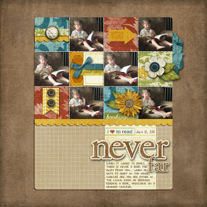 never far
