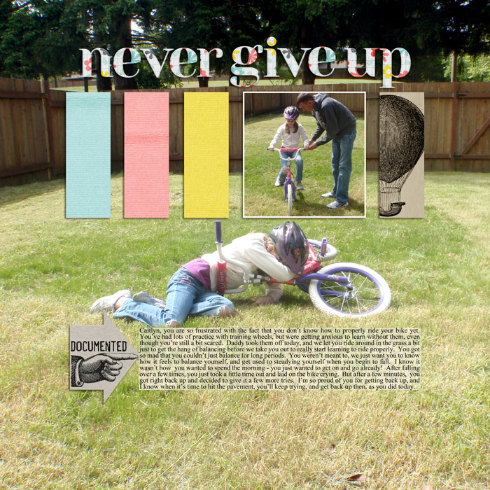 never give up