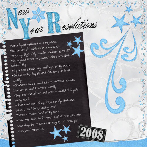 New Year Resolutions 2008