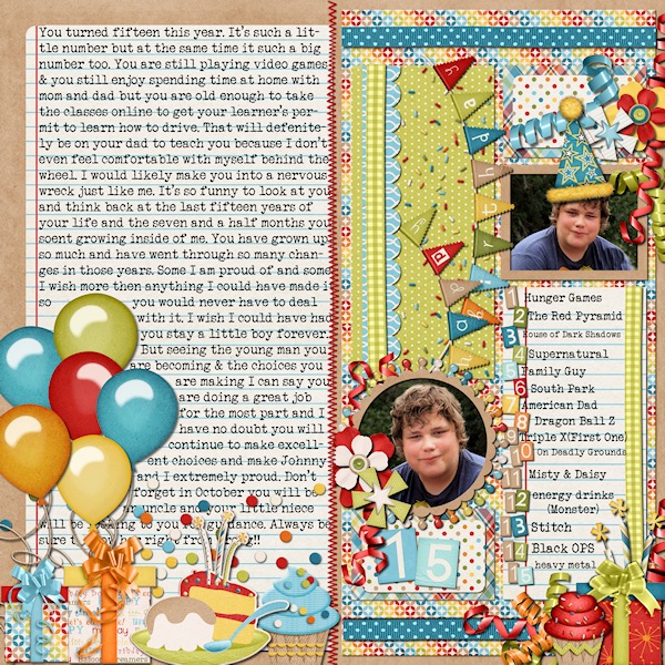 Nickolas turns Fifteen