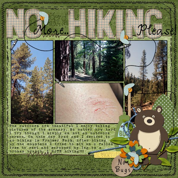 No more Hiking Please!!!