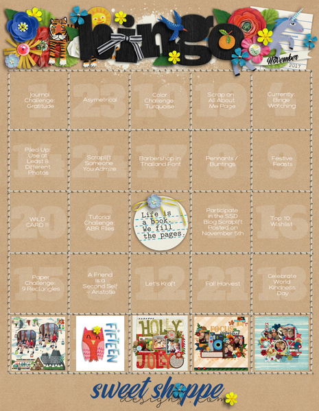 November 2017 Challenge Bingo