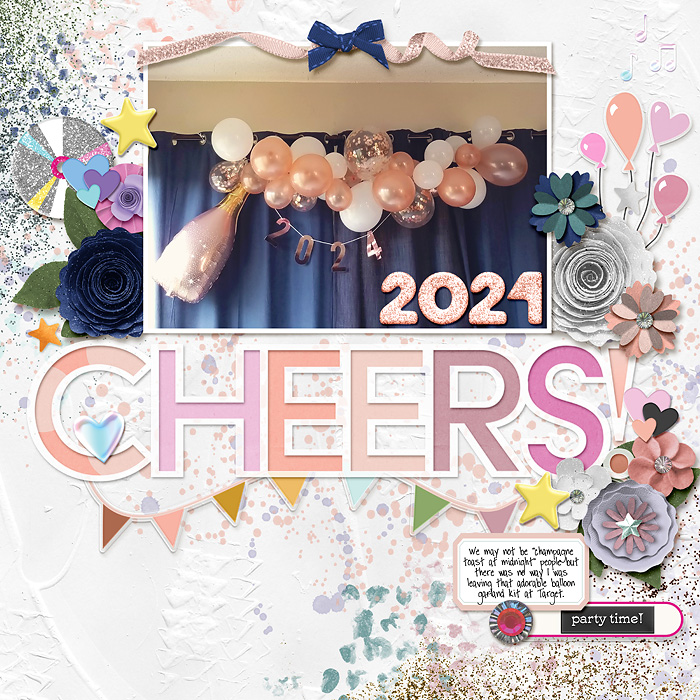 NYE balloon garland
