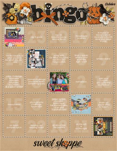 Oct Bingo Challenge Easy