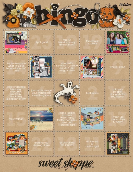 Oct Bingo Challenge Hard