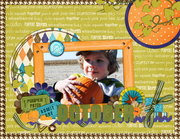 oct calendar topper