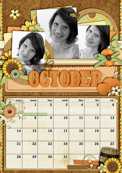 October 2012 Calendar