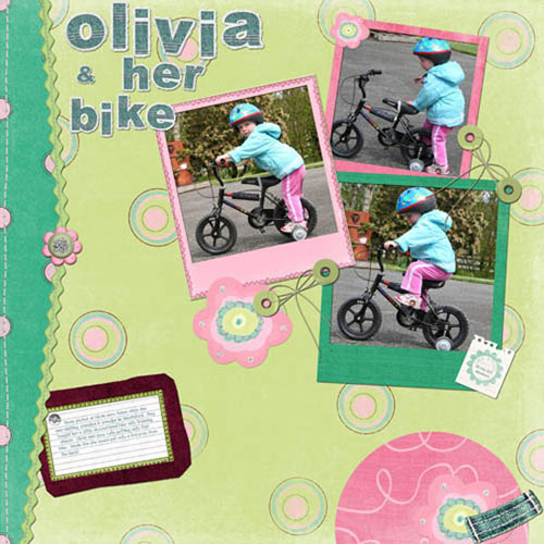 Olivia & her bike