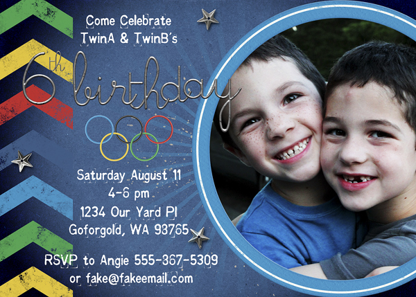 Olympics Birthday Party