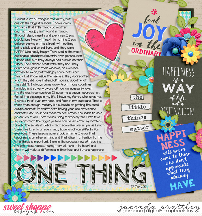 One thing