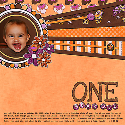 one year old