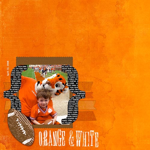 Orange & White