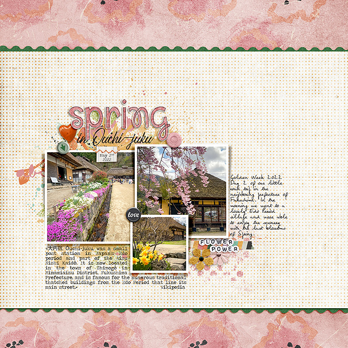 Ouchijuku in the Spring