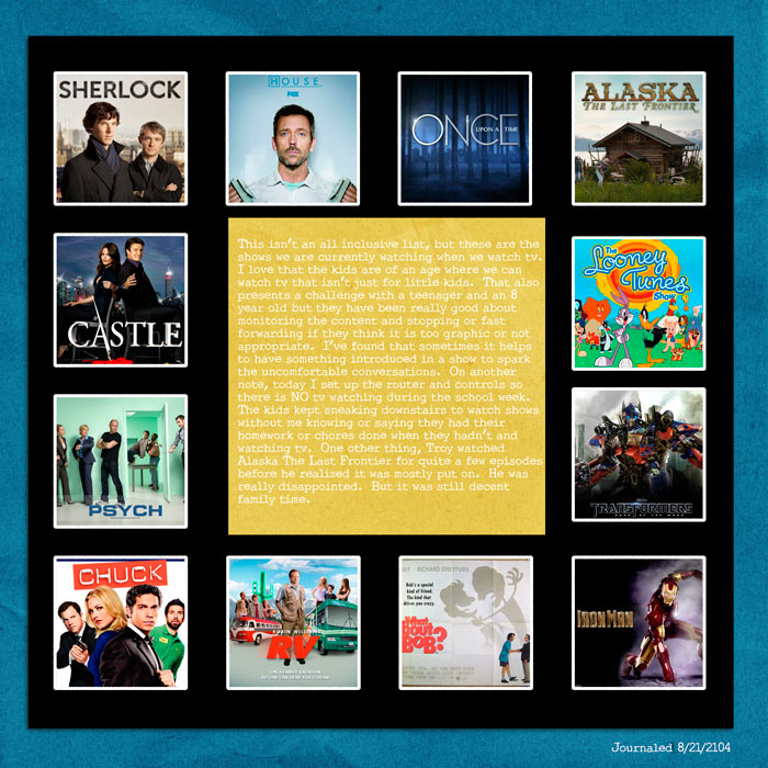 Our TV and Movies Now