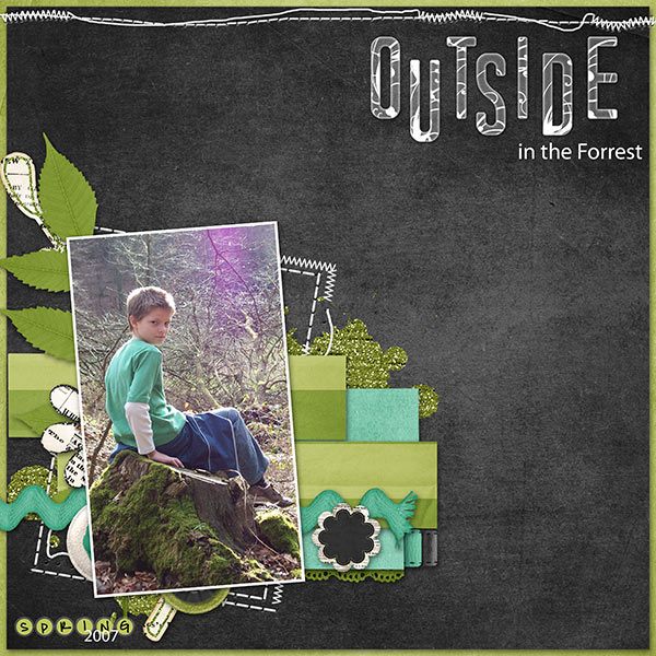 Outside in the forest
