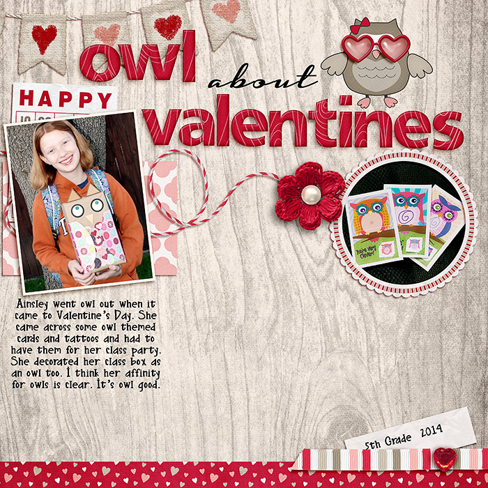 owl about valentines