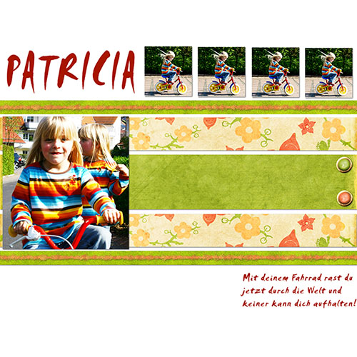 Patrica and her bike