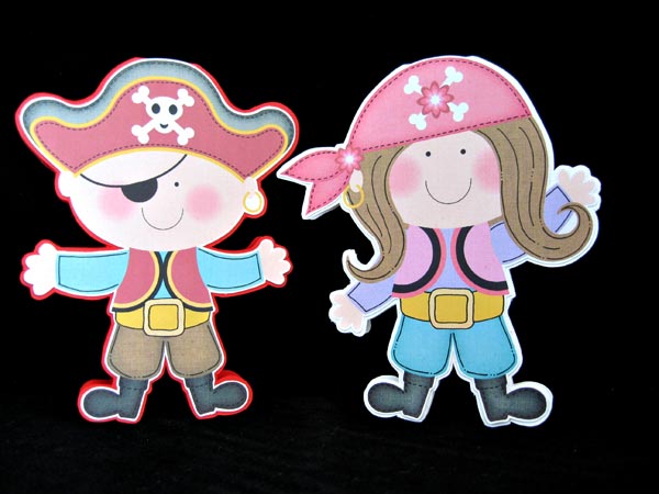 Pirate shaped cards