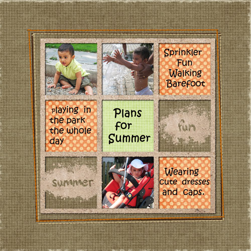 Plansfor summer