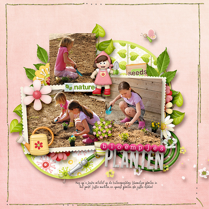 Planting flowers