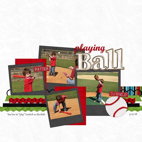 playing ball