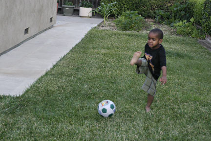 Playing Soccer