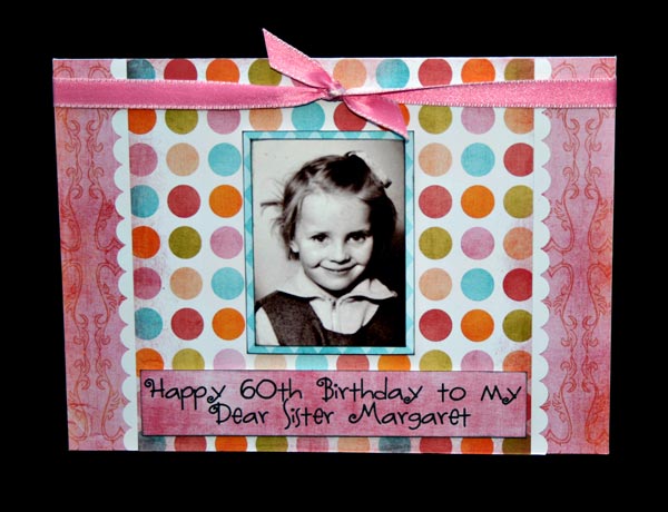 Polka Dot 60th card (hybrid)