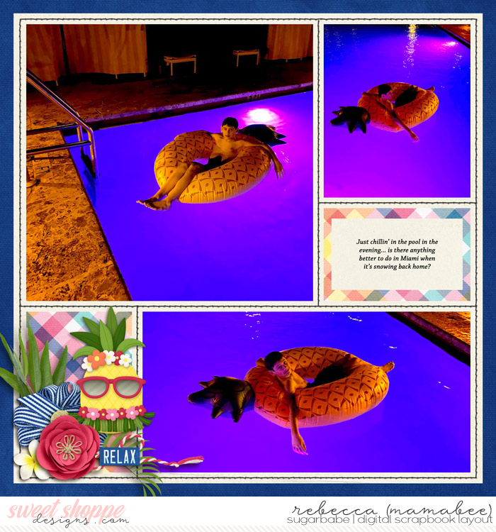 Pool at night