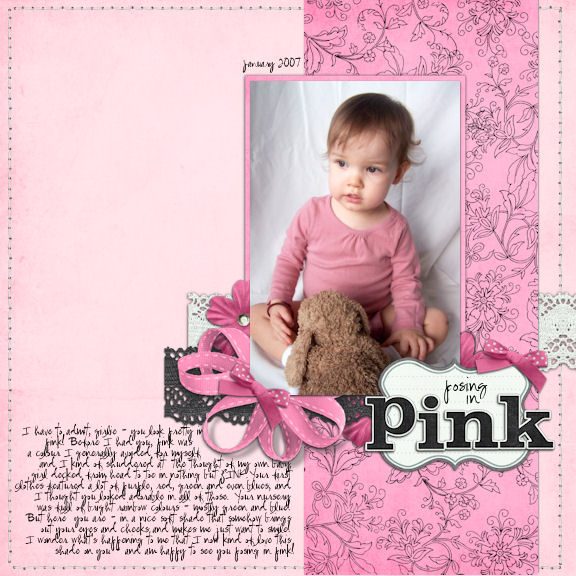 Posing in Pink