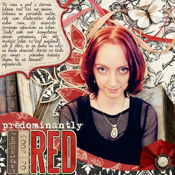 Predominantly red